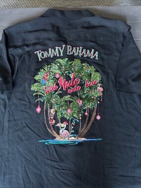 Tommy Bahama embroidered silk shirt